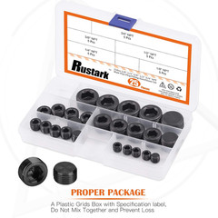 25 Pcs Carbon Steel Pipe Plugs Assortment Set with 1/8″ 1/4″ 3/8″ 1/2″ 3/4″ NPT