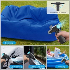 Compressed Air Duster,200000RPM Electric Duster,Stepless Speed Mini Air Blowe…