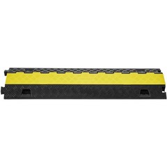2 Channel Cable Protector Ramp 22000 Lbs Load TPU Wire Cable Cover Ramp