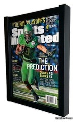 MAGAZINE SPORTS ILLUSTRATED DISPLAY FRAME CASE BLACK SHADOW BOX LOT OF 4