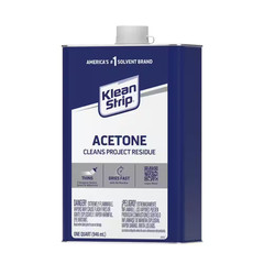 1 Qt. Acetone Thins Fiberglass Resins, Epoxy and Adhesives