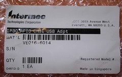 New Intermec IP30 RFID CN3E USB adapter VE016-6014
