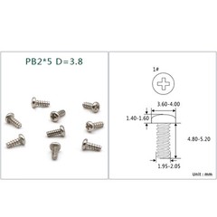 Self Tapping Screws Pan Head PB1/1.2/1.4/1.5/1.6/1.7/1.8/2mm Carbon Steel Bolts