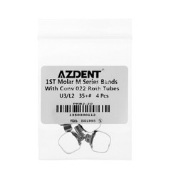 AZDENT Dental Orthodontic Buccal Tube Bands 1st Molar #35-40+# Roth .022 U3/L2
