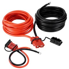24 FT Quick Disconnect Winch Power Cable, 4 Gauge 4 AWG Wiring For Winch Trailer