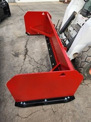 8′ Bobcat 30″ Snow Pusher Box Skid steer Commercial Plow Box CAT Case Protech