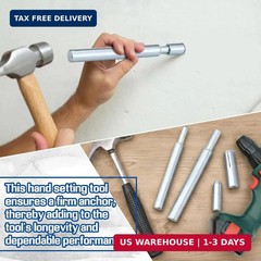 Hicarer 3 Pcs Drop in Anchor Tool Concrete Wall Anchors Expansion Anchors Apply