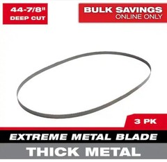 Milwaukee Tool Extreme Thick Metal Deep Cut Band Saw Blade 3pk
