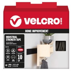 VELCRO Brand Heavy Duty Tape with Adhesive | 15 Ft x 2 In | Holds 10 lbs, Bla…