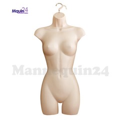 ONE FEMALE HANGING DRESS MANNEQUIN TORSO FORM – FLESH