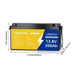 2560Wh 51.2V 50Ah Lithium LiFePO4 Battery 50A BMS Golf Cart UPS Solar Off-Grid
