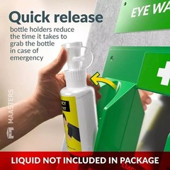 Portable Eye Wash Station OSHA Approved Wall-Mounted First Aid Eye Wash Kit NEW