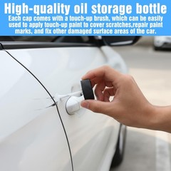 6 Pack 1 Oz Paint Touch up Bottles with Lid and Applicator Brush, Small Empty…