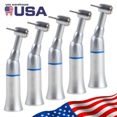 1-5* Dental Slow Low Speed Contra Angle Handpiece Push Button Fit FG 1.6mm Bur