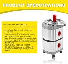 New Two-Section Hydraulic Gear Pump PGP51088G3LP For Skid Steer Loader KTT23 AGT