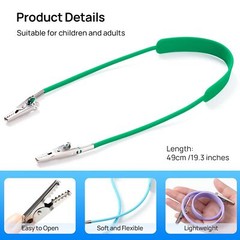1pcs/bag Dental Patient Silicone Bib Clips Chain Patient Napkin Holder Clip