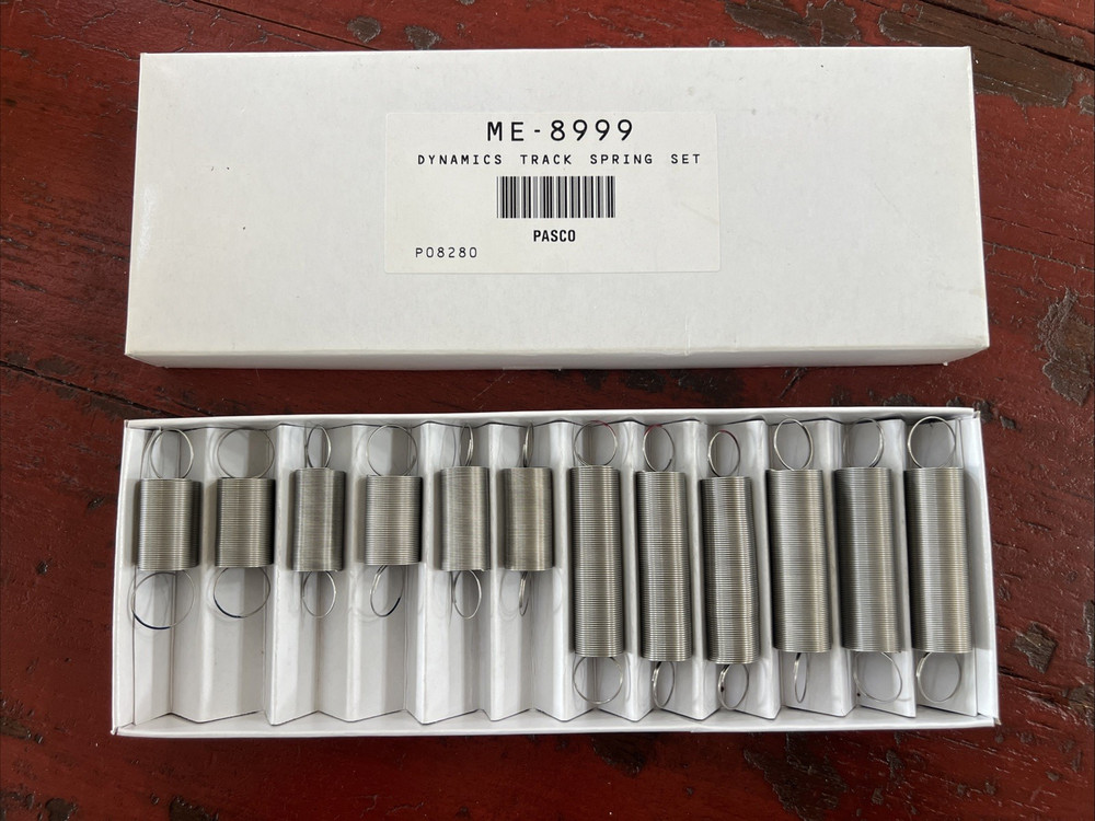 PASCO Scientific ME-8999 Dynamics Track Spring Set Mechanical Physics Lab