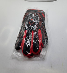 (2 PAIRS) Sports Cycling Bike Gloves Padded Full Finger Black/Red