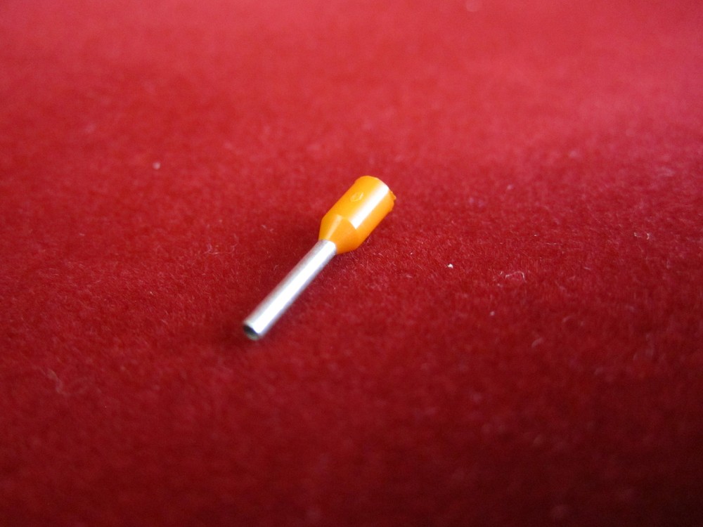 Engeser E210 Insulated Single Ferrule 20AWG, 0.5mm2, ORANGE, 100 per pack