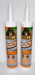 Gorilla All Purpose 9 oz Construction Adhesive Cartridge Tube White 2 Pack