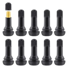 Quacc 10 PCS TR413 Rubber Snap-in Tire Valve Stems Sturdy Replacement Tyre Va…