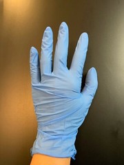Synguard Nitrile Exam Gloves Powder-Free Blue large (4x 100/Bx)