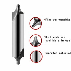2PC 60° Center Drill 1mm 1.5mm 2mm 2.5mm 3mm 3.5mm 4mm 5mm 6mm lathe tool