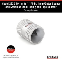 29983 Model 223S 1/4″ to 1-1/4″ Inner/Outer Copper and Stainless Steel Tubing…