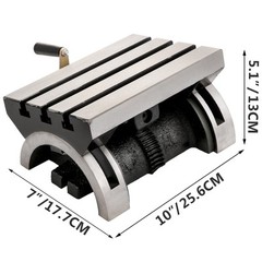 Tilting Milling Table Tilting Angle Milling Machine 10x7inch Adjustable Plate