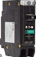(10) New Eaton BRP120AF Circuit Breaker AFCI 20A 1-Pole 120V