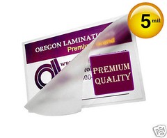2500/pack File Card Hot 5 Mil Laminating Pouches 3-1/2 x 5-1/2 Clear 3.5 x 5.5