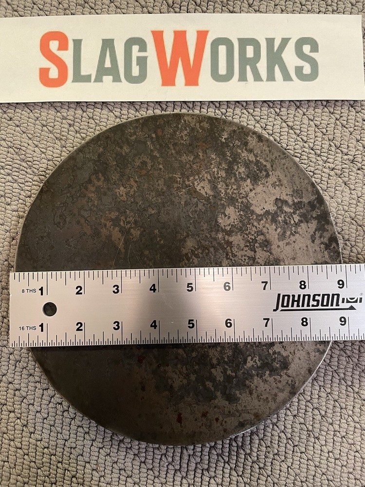 9 inch disc 1/8 inch thick steel plate 1/8”x9” disc A36 Hot Roll Flat