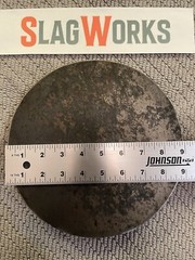 9 inch disc 1/8 inch thick steel plate 1/8”x9” disc A36 Hot Roll Flat