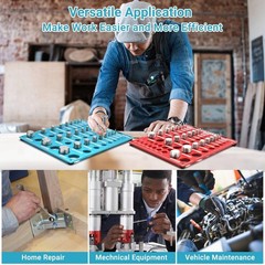 66 Nut and Bolt Thread Checker – 27 Standard and 25 Metric Bolt Thread Gauge