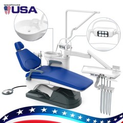 TUOJIAN Dental Unit Chair Computer Controlled DC Motor PU Hard Leather +Stool