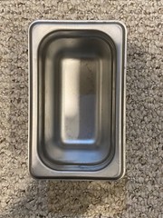 Choice stainless steel Steam Table Buffet 1/9 Size 4”deep Pan #4070949