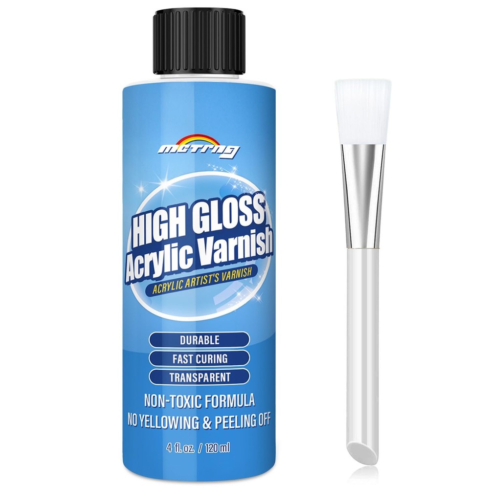 MCTRHG Gloss Varnish for Acrylic Painting, Artist’s Varnish,