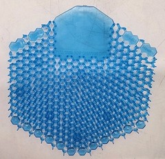 Fresh Products Wave 3D Cotton Blossom Urinal Splash Guard Deodorizer 10 Pack