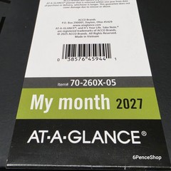 ATAGLANCE 2027 Planner, Monthly, 9″ x 11″, Contemporary, Black 70260X0527