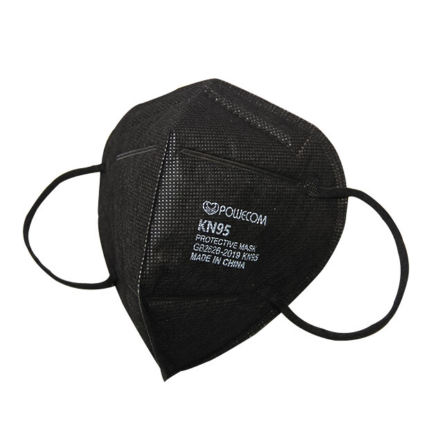 Black Powecom KN95 Protective Face Mask Respirator EUA Approved ✅10 PCS per bag
