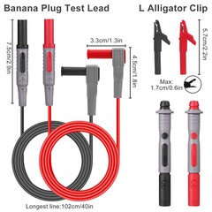 23 in 1 Multimeter Test Lead Kit for Meter Electrical Alligator Clip Probe