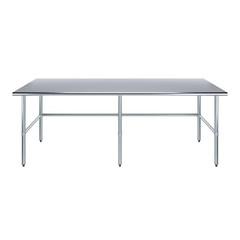 30 in. x 96 in. Open Base Stainless Steel Work Table | Residential & Commercial