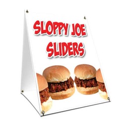 Sloppy Joe Sliders Yard Sign & Stake outdoor plastic coroplast window