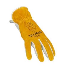 12 Tillman 1414 Grain Pearl Cowhide Split Leather Drivers Protective Work Gloves