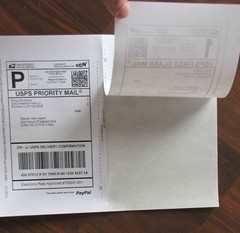 500 Shipping labels Sheets & 1 Roll of Tape, 1000 labels. (2) label & 2 Mil tape