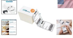Fanfold 4×6 Shipping Labels – 500 Count Direct Thermal for Efficient Labeling