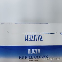 2-PK Bluzen Nitrile Gloves Disposable Protective Premium Powder Free L-Size