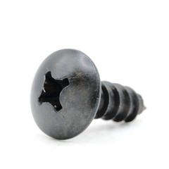 Stainless Screws for Chevrolet Corvette License Plates (Set of 4, Black)