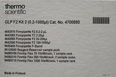 Finnpipette 4700880 F2 GLP Kit 2 (0.2-2μL 2-20μL 20-200μL 100-1000μL) Pipette