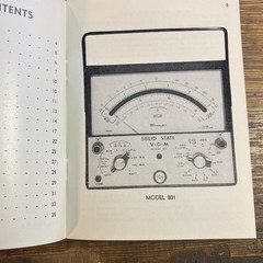 Vintage Triplett 801 Type 2 Volt-OHM-Milliammeter Manual 84-234C